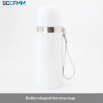 Sublimation Vacuum Cup Insulated Mug Bullet-Shaped Thermal Water Bottle Stainless Steel Water Cup for Heat Transfer Print