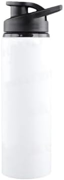 Limitronix 10 Pack 750ml/25oz Sublimation Blank Aluminium Water Bottle Outdoor Sports Bottle With Handheld Lid DIY Heat Transfer Print Straight Portable Water Bottles For Bicycle Travel Climb camp|B0FLXB32Q6