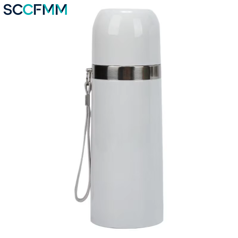 Sublimation Vacuum Cup Insulated Mug Bullet-Shaped Thermal Water Bottle Stainless Steel Water Cup for Heat Transfer Print
