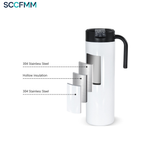 12oz/15oz/20oz Sublimation Tumblers With Handle Stainless Steel Double Wall Insulated Travel Mugs Sport Water Bottle DIY Print