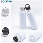 SCCFMM Sublimation Sports Water Bottle Large-mouth Hiking Tumbler Stainless Steel Thermos Bottle Vacuum Insulated Flask Car Cup