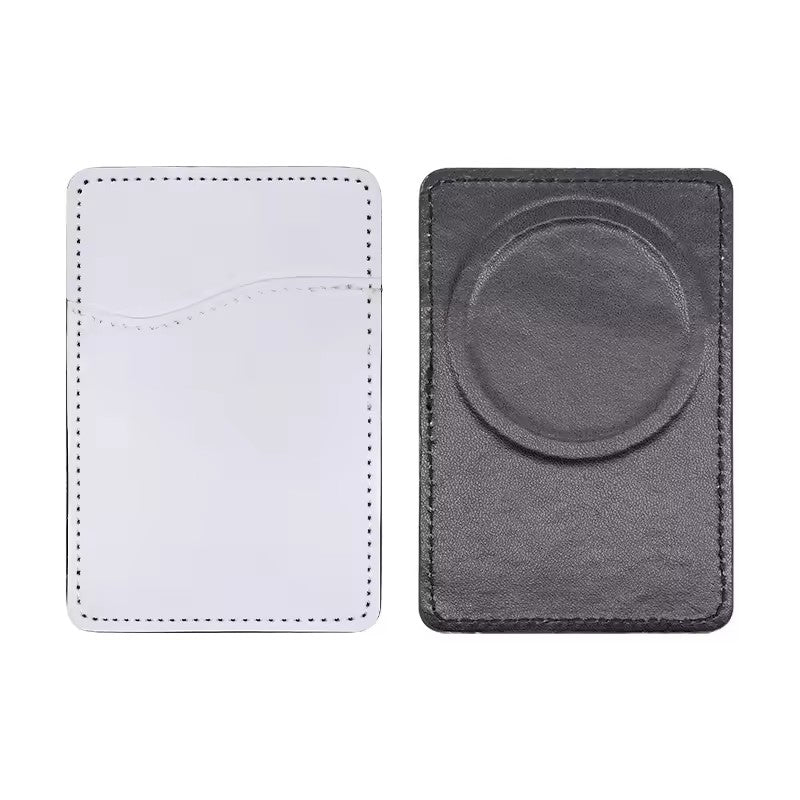 Magnetic Card Holder Coin Purse for Phone Back - Sublimation Blank Card Holders, PVC Unisex Case for Heat-Transfer Print Logo Image