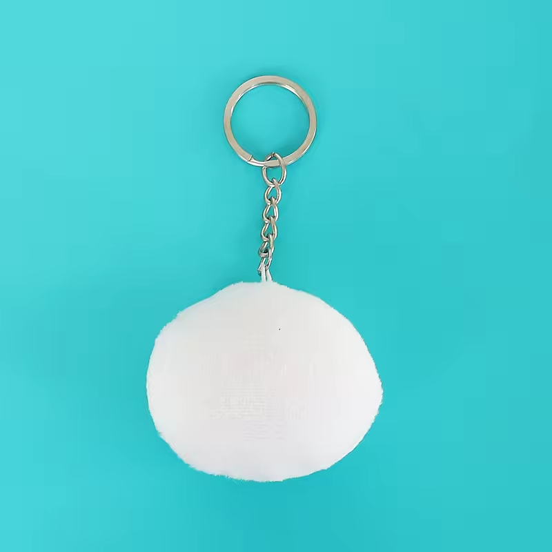 Sublimation Keychain Key Rings DIY Craft Velvet Pillow Keychains Double-sided Printing Cute Luggage Tags for Custom Funny Gifts