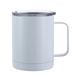 304 Stainless Steel Double-Vacuum Water Cup With Handle Sublimation Mug For Heat Transfer Printing Customizable Logo Image