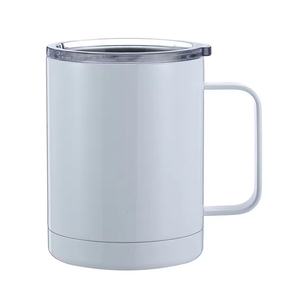 304 Stainless Steel Double-Vacuum Water Cup With Handle Sublimation Mug For Heat Transfer Printing Customizable Logo Image