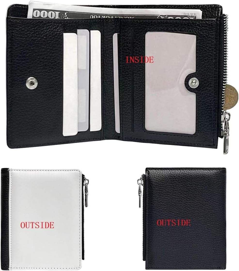 10pcs Sublimation Wallets Blanks For Men Women Valentines Gifts Employee Appreciation Wallets Diy Heat Transfer Print Logo