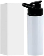 Limitronix 10 Pack 750ml/25oz Sublimation Blank Aluminium Water Bottle Outdoor Sports Bottle With Handheld Lid DIY Heat Transfer Print Straight Portable Water Bottles For Bicycle Travel Climb camp|B0FLXB32Q6