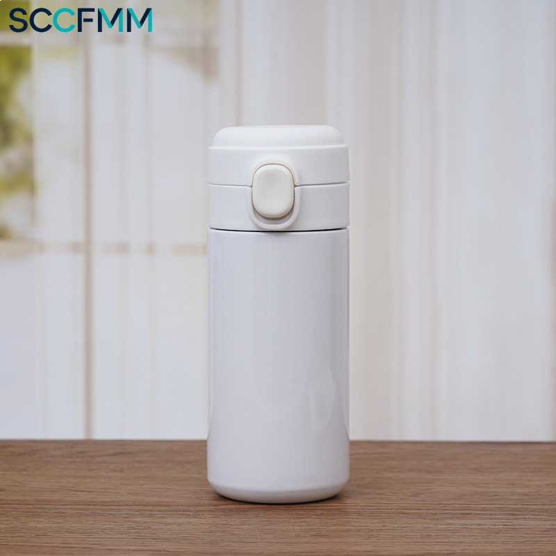 SCCFMM Sublimation Vacuum Insulated Stainless Steel Tumbler Water Bottle Customizable Heat Transfer 6-12 Hours Thermal Cups for DIY Print
