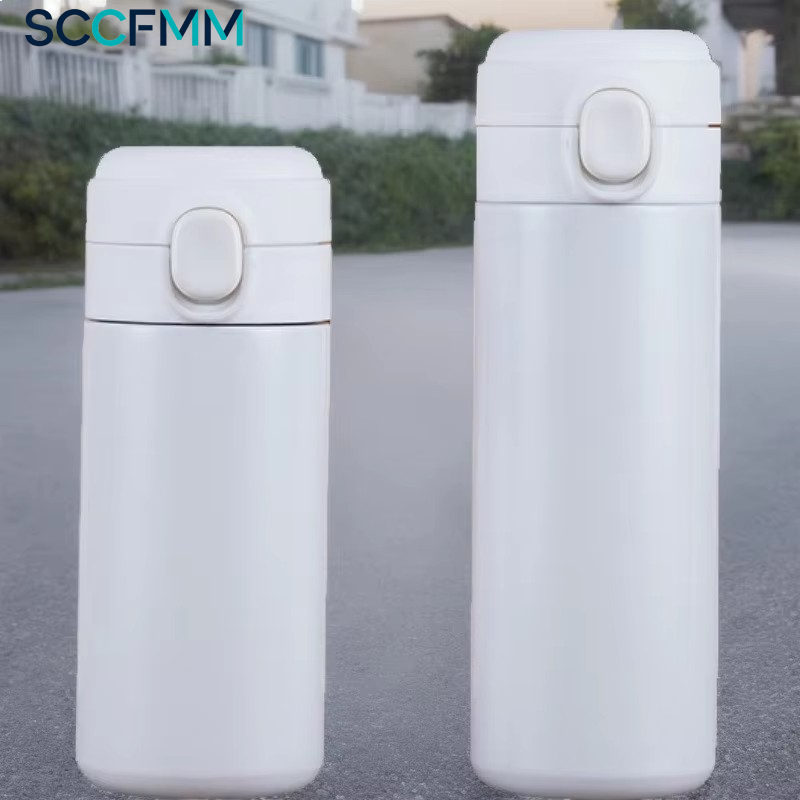 SCCFMM Sublimation Vacuum Insulated Stainless Steel Tumbler Water Bottle Customizable Heat Transfer 6-12 Hours Thermal Cups for DIY Print