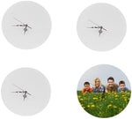 3 Pcs Sublimation Blanks Wall Clock, 11.8" Round Sublimation Wall Clocks Silent Non-Ticking Easy to Read Battery Operated Decorative Wall Clock for Home Kitchen Office School Hotel|B0DZ5CK2YZ