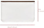 12 Pieces Sublimation Blank Brown Color Business Card Holder PU Leather Name Card Case Pocket Blank Wallet Coin Purse Card Holder Case for DIY Heat Transfer Print|B0FB38S14N
