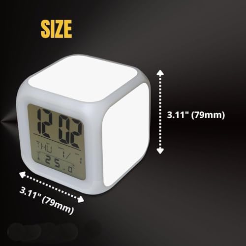 6 Pack Sublimation Blanks Led Clock – LED Color Changing Digital Alarm Clock Sublimation DIY Printing with 3 Pcs Insert Aluminum for Personalized Logo Sublimation Clock, DIY Photo|B0F93GSYDY