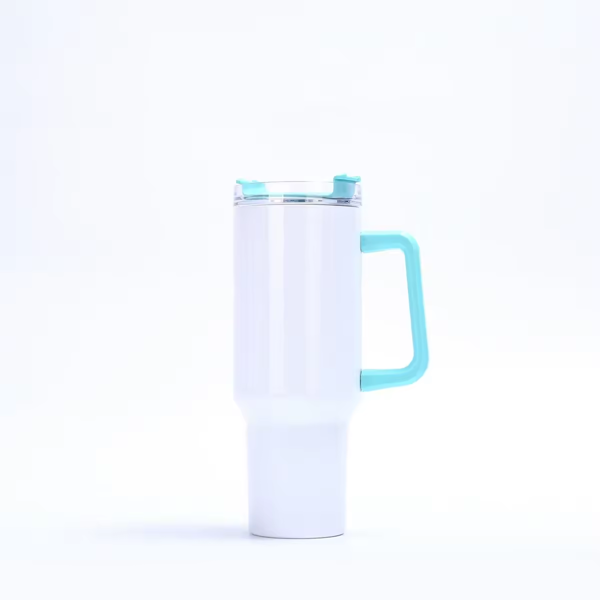 SCCFMM Thermal Sublimation 40oz Skinny Tumbler Sports Cup Colorful Handle Stainless Steel Car Water Bottle Travel Sippy Bottle