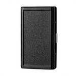 10 Set Sublimation Blank Frosted Metal Cigarette Case with Aluminium Parts for DIY Heat Transfer Print Portable Double Sided Spring Clip Holder for Regular Cigarettes (Frosted Black)|B0GVD7LNRK