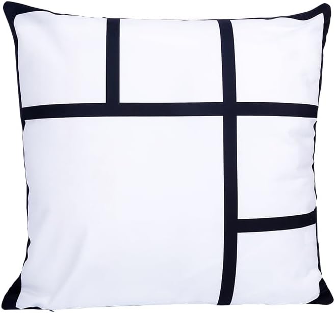 20 Pieces Sublimation Blank 6 Panel Pillow Case Sublimation Polyester Pillow Cover DIY Heat Transfer Print Case Throw Pillow Covers 15.7 x 15.7 Inch for Sofa Couch|B0DR24Y1LP