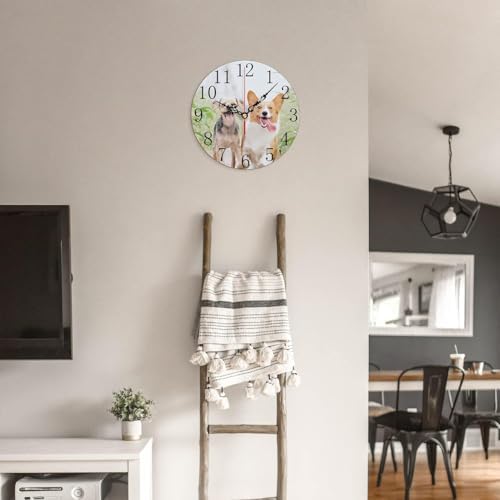 3 Pcs Sublimation Blanks Wall Clock, 11.8" Round Sublimation Wall Clocks Silent Non-Ticking Easy to Read Battery Operated Decorative Wall Clock for Home Kitchen Office School Hotel|B0DZ5CK2YZ