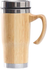 20oz Premium Bamboo Tumbler with Handle - Vacuum Insulated Thermos for Tea, Coffee - Bamboo Stainless Portable Thermal Travel Handle Mug Bottle For Office|B0DSDJN4WP