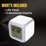 6 Pack Sublimation Blanks Led Clock – LED Color Changing Digital Alarm Clock Sublimation DIY Printing with 3 Pcs Insert Aluminum for Personalized Logo Sublimation Clock, DIY Photo|B0F93GSYDY