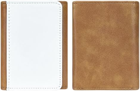 Limitronix 10 Pack Sublimation Blanks Mens Trifold Wallet RFID Blocking Slim Minimalist Front Pocket - PU Leather Thin & Stylish with ID Window Wallets For Diy Heat Transfer Print|B0FY18LT51