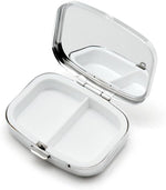 20pcs Sublimation Blank Pill Box Metal Square 2 Compartment Medicine Pill Case,Portable Pocket or Purse Pill Box for DIY Heat Transfer Print|B0F28M71CY