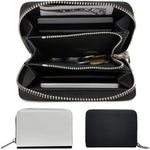 8 pieces Sublimation Blank Pu leather Coin Bag wallet for women,black leather coin purse,zipper change bag, Jewelry Pouch For DIY Heat Transfer Print|B0DZWVTYH7