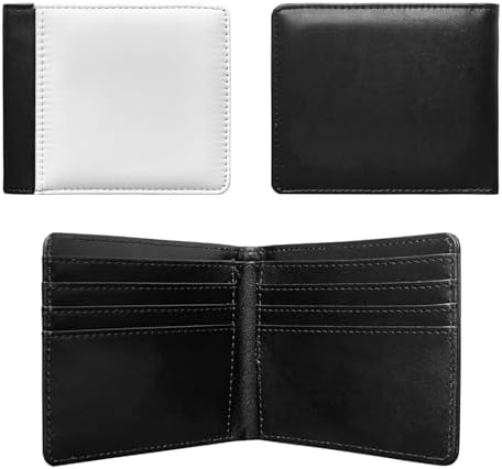 10 Pieces Sublimation Blanks Wallets for Men Card Holder Gifts Wallets Heat Transfer Sublimation Wallet DIY Craft for Father's Day|B0DS3NZT8V