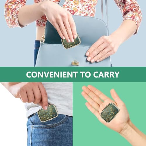 20pcs Sublimation Blank Bronze Pill Box Metal Square 2 Compartment Medicine Pill Case,Portable Pocket or Purse Pill Box Unique Gift for DIY Heat Transfer Print|B0F7H4VQ7W