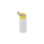 SCCFMM Sublimation Aluminum PE Sports Water Bottle White Straw Cup Coating Outdoor Bounce Cup Blanks Heat Transfer Print Logo
