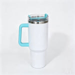 Sccfmm 40oz Sublimation-coated Water Bottle Stainless Steel Vacuum Insulated Car Cup Heat Transfer Print Blank Thermal Tumblers