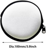30 Pack Sublimation Blanks Neoprene Round Coins Purse Bag Women Card Holder Bag Zipper Toiletry Pouch Case DIY Craft Bags for Heat Transfer Print|B0FN6WX5LP