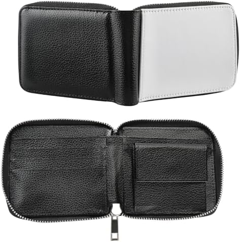 Limitronix 10 Pieces Sublimation Wallet Blank Leather Men's Women's Zipper Card Holder Organizer Bag Coin Purse DIY Heat Transfer Crafts For Father's Day|B0F1MFZ1N3