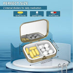 20pcs Sublimation Blank Bronze Pill Box Metal Square 2 Compartment Medicine Pill Case,Portable Pocket or Purse Pill Box Unique Gift for DIY Heat Transfer Print|B0F7H4VQ7W