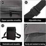 5 Pcs Sublimation Blanks Larger Capacity Shoulder Bag Sublimation 15inch Shoulder Bag Crossbody Bag DIY Heat Transfer Print Sublimation Bags for Men Adults Children Father's Day Gifts, Black|B0DNM1RCP9