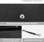 5 PiecesSublimation Blank Long Wallet, Fashion Ladies PU Leather Wallets, Heat Transfer Large Capacity Secure Buckle Leather Clutch Wallet, DIY Craft Long Purse for Women Girl Gift, black, Sublimation|B0DRHWHVG5