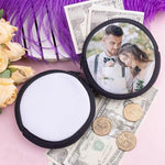 30 Pack Sublimation Blanks Neoprene Round Coins Purse Bag Women Card Holder Bag Zipper Toiletry Pouch Case DIY Craft Bags for Heat Transfer Print|B0FN6WX5LP