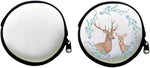 30 Pack Sublimation Blanks Neoprene Round Coins Purse Bag Women Card Holder Bag Zipper Toiletry Pouch Case DIY Craft Bags for Heat Transfer Print|B0FN6WX5LP