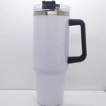 Sccfmm 40oz Sublimation-coated Water Bottle Stainless Steel Vacuum Insulated Car Cup Heat Transfer Print Blank Thermal Tumblers
