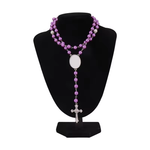 SCCFMM Custom Creative Gift Sublimation Rosary Beads Cross Necklace Border Pendants Necklace Jewelry Gifts for DIY Print Photo