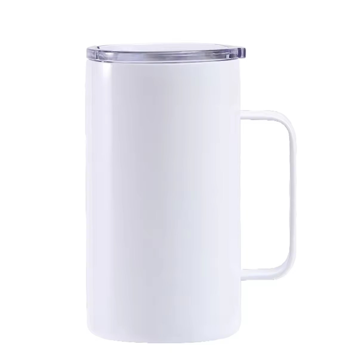 304 Stainless Steel Double-Vacuum Water Cup With Handle Sublimation Mug For Heat Transfer Printing Customizable Logo Image