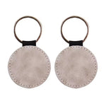SCCFMM Sublimation PU Leather Keychain Modern Minimalist Style Edge-Wrapped Hotel Number Keyring Gift DIY Logo Print Custom