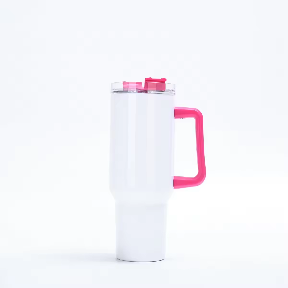 SCCFMM Thermal Sublimation 40oz Skinny Tumbler Sports Cup Colorful Handle Stainless Steel Car Water Bottle Travel Sippy Bottle