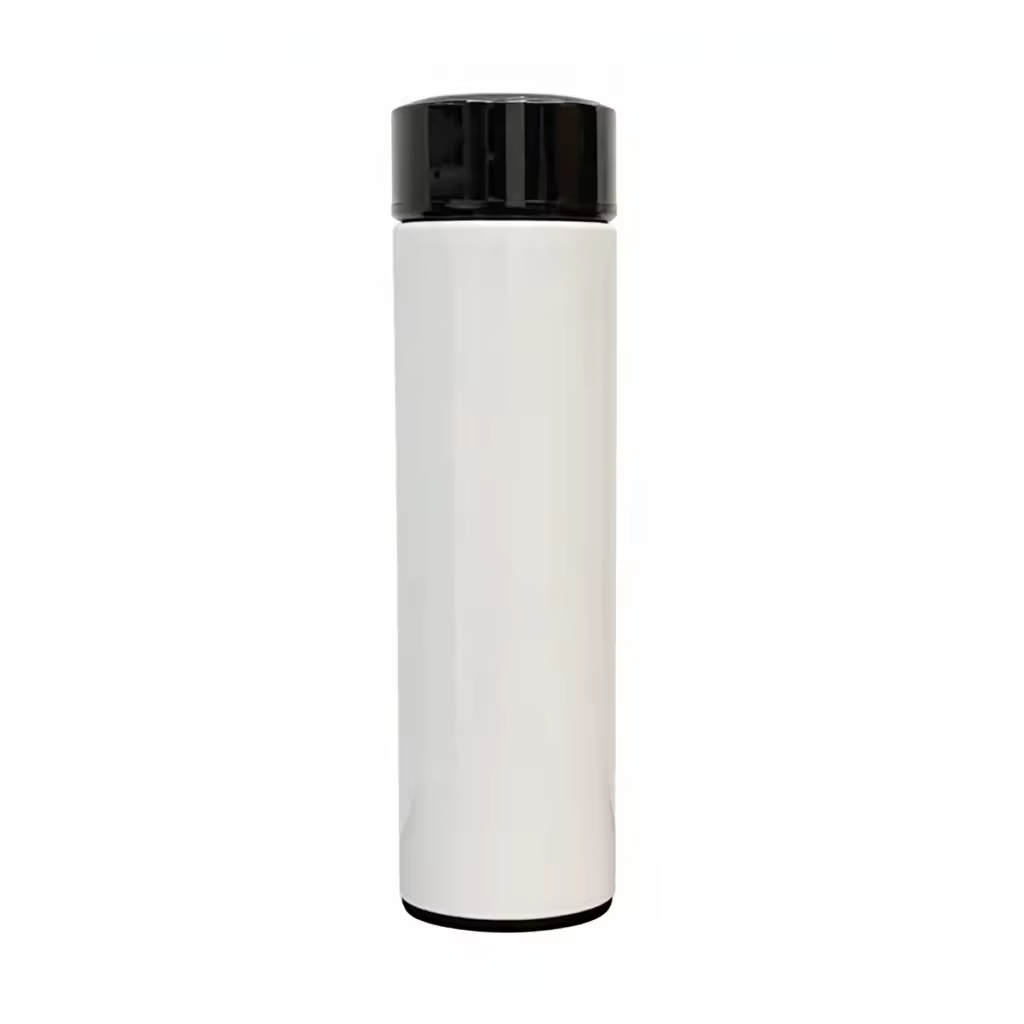 Sublimation Blanks Temperature Display Vacuum Insulated Sports Bottle Cup Custom Logo Stainless Steel Metal Smart Water Bottle
