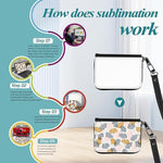 8 pieces Sublimation Blank Pu leather Coin Bag wallet for women,black leather coin purse,zipper change bag, Jewelry Pouch For DIY Heat Transfer Print|B0DZWVTYH7