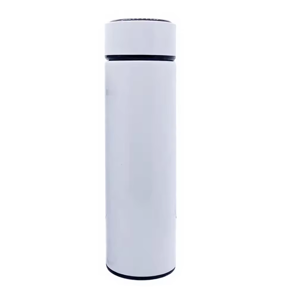 Sublimation Blanks Temperature Display Vacuum Insulated Sports Bottle Cup Custom Logo Stainless Steel Metal Smart Water Bottle