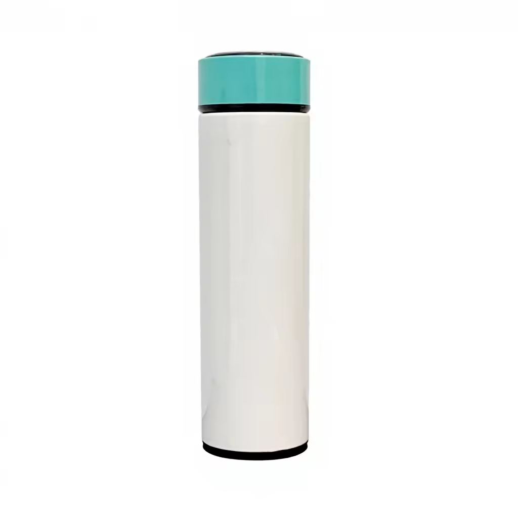 Sublimation Blanks Temperature Display Vacuum Insulated Sports Bottle Cup Custom Logo Stainless Steel Metal Smart Water Bottle