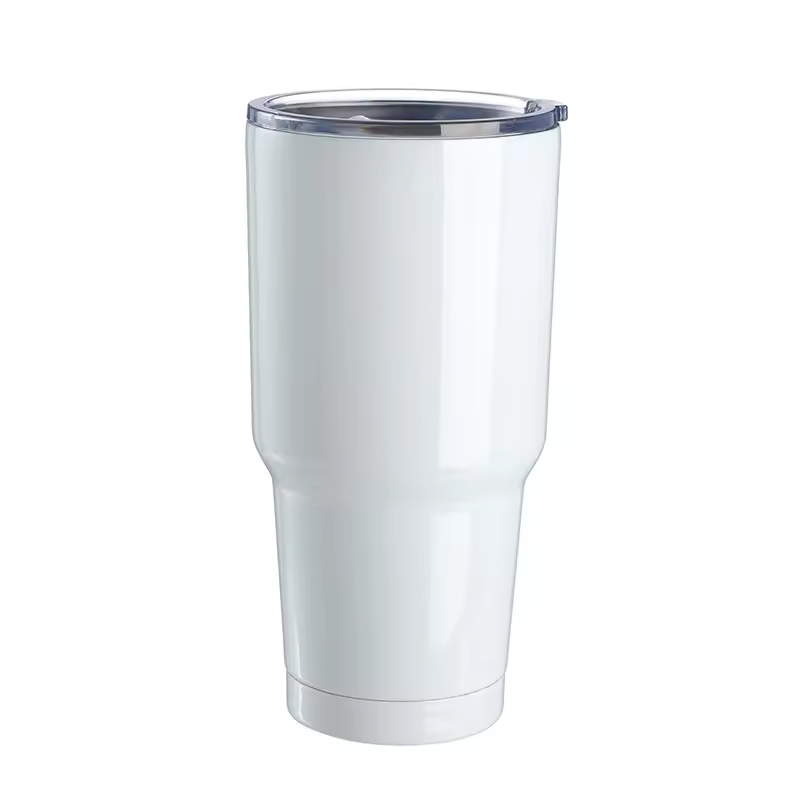 304 Stainless Steel Double-Vacuum Water Cup With Handle Sublimation Mug For Heat Transfer Printing Customizable Logo Image