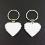 SCCFMM Metal Keychain Double-Sided Sublimation Keychains Custom Keyring for Thermal Transfer Print Anniversary Valentine Gift