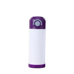 SCCFMM 350ml Student Water Cup Stainless Steel Pop-Up Cup Sublimation Vacuum Insulated Thermal Bottle for DIY Logo Business Gift