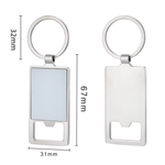 Sublimation Zinc Alloy Eco-friendly Southeast Asia Style Bottle Opener Keychain Pendant for Laser Engraving Corkscrews