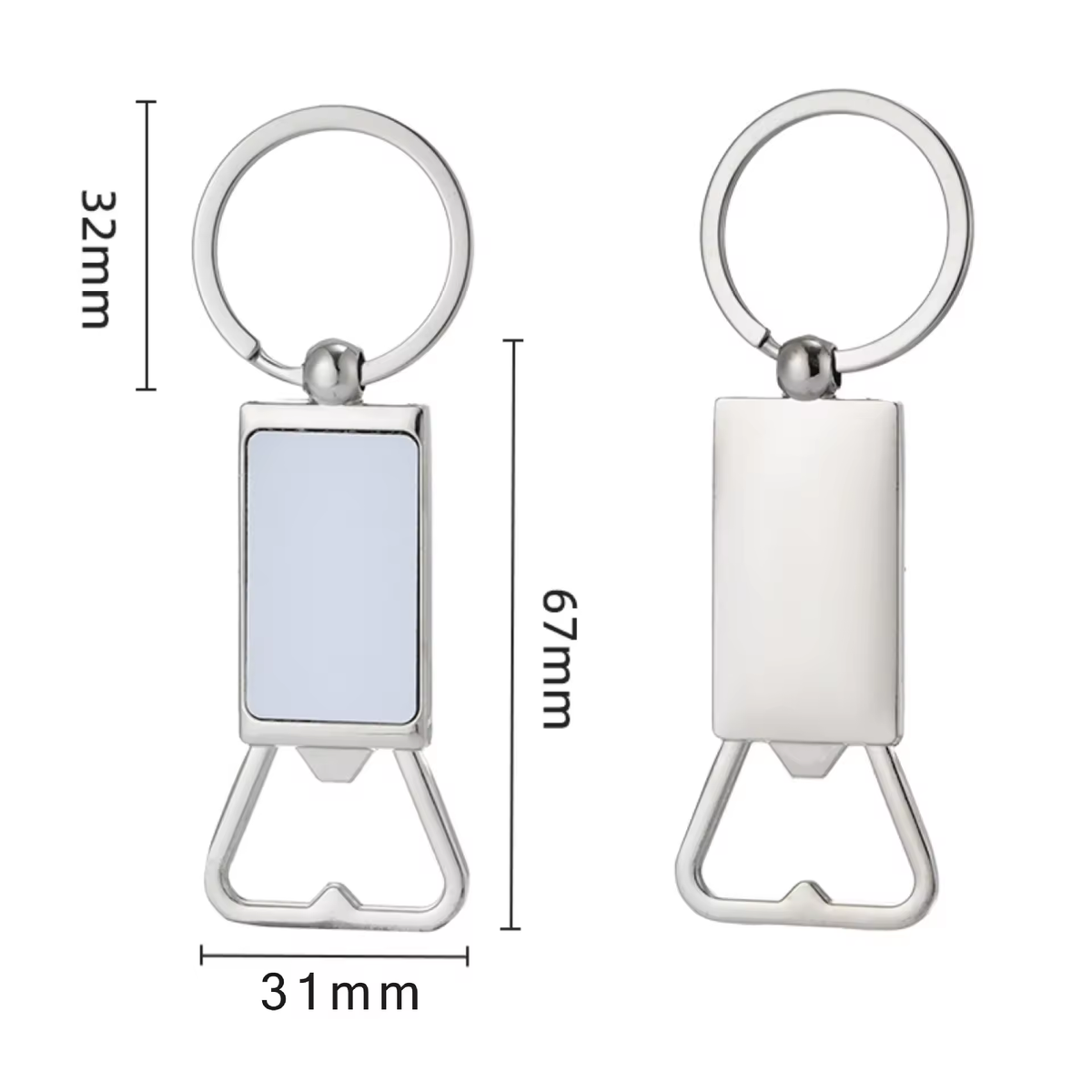 Sublimation Zinc Alloy Eco-friendly Southeast Asia Style Bottle Opener Keychain Pendant for Laser Engraving Corkscrews